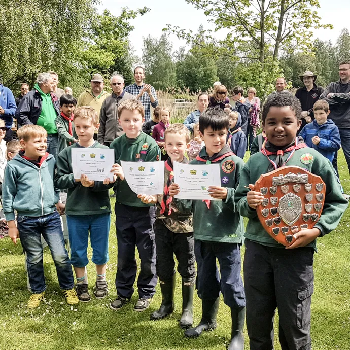 Cubs with an award