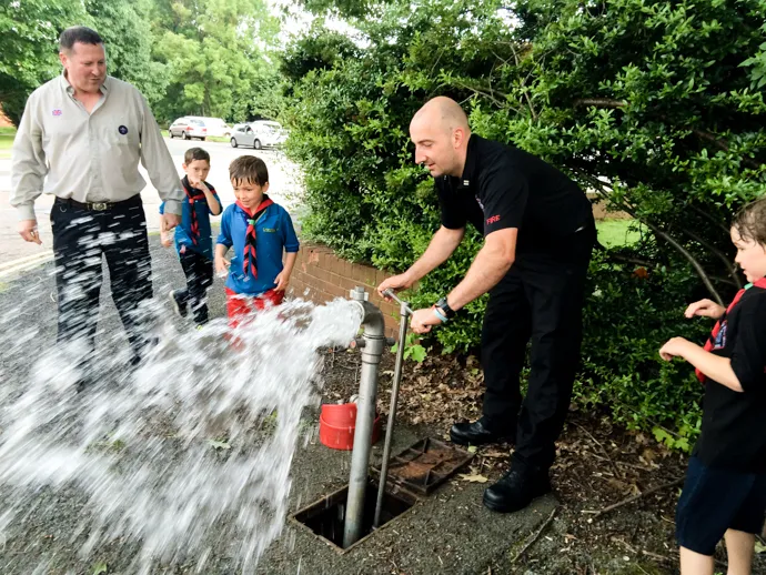 Epic Waterfight and Fire Station Visit