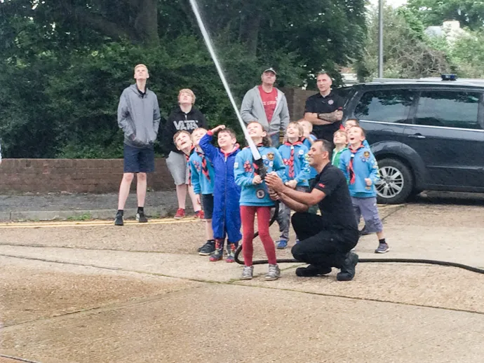 Epic Waterfight and Fire Station Visit