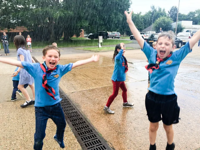 Epic Waterfight and Fire Station Visit