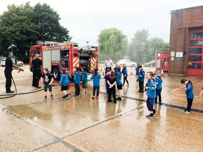 Epic Waterfight and Fire Station Visit