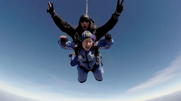 Katy skydiving