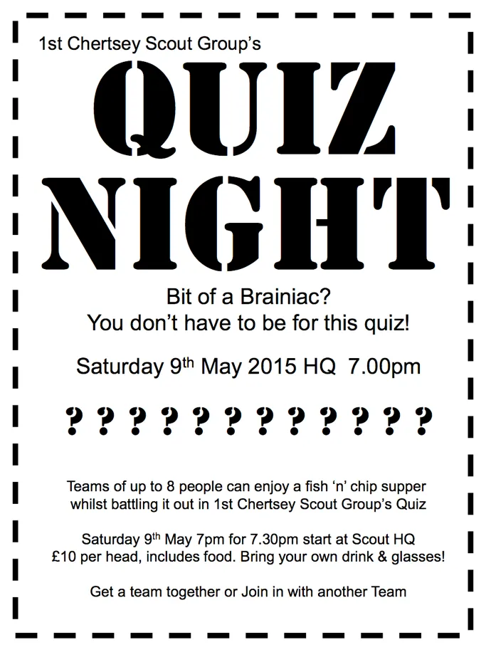 Quiz poster