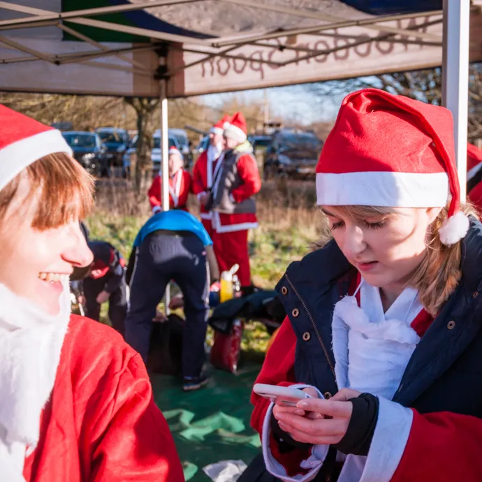 Santa fun run