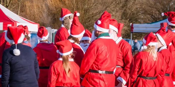 Santa fun run