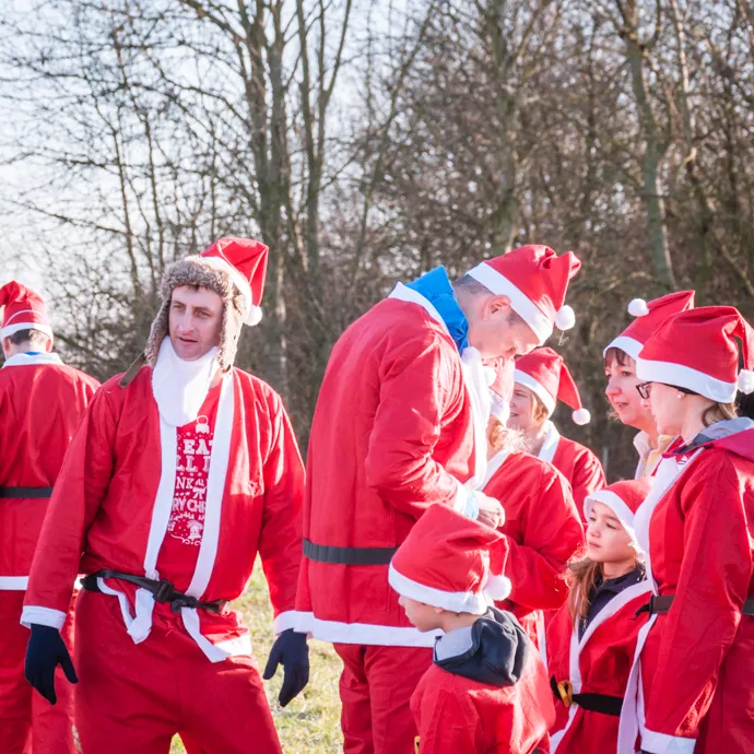 Santa fun run