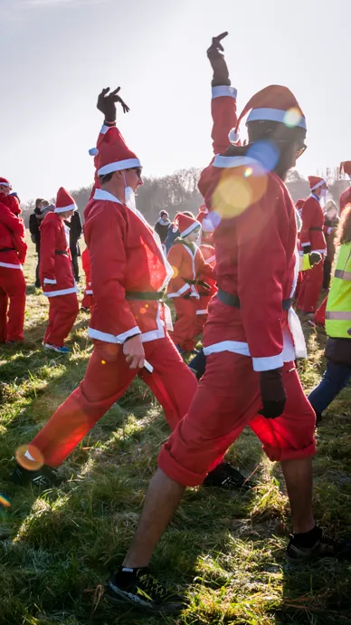 Santa fun run