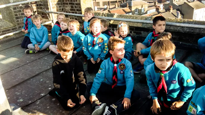 Beavers learning the ropes